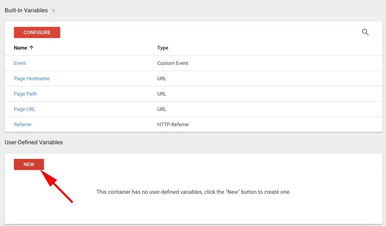 User Definition in Google Tag Manager