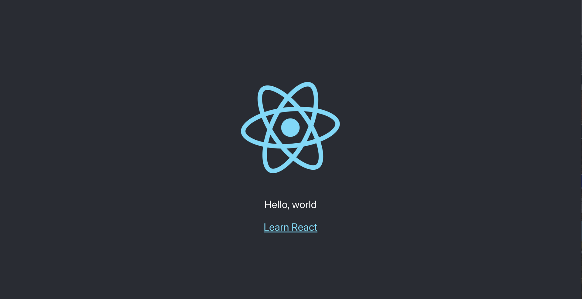 React template project