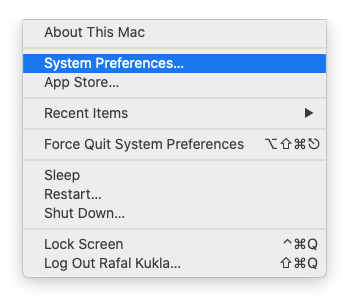 System Preference click Security Tab