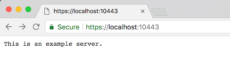 mkcert in action, a green lock for localhost