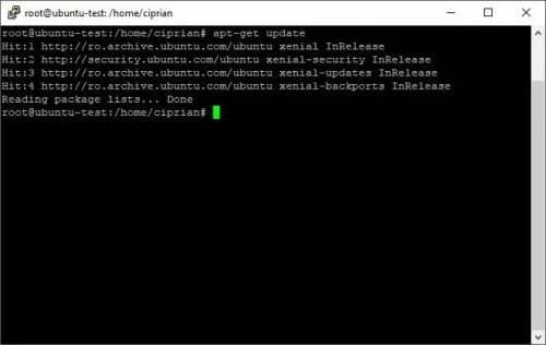 apt-get update performs an update to the package list - most used ssh commands