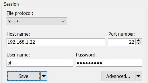 winscp settings