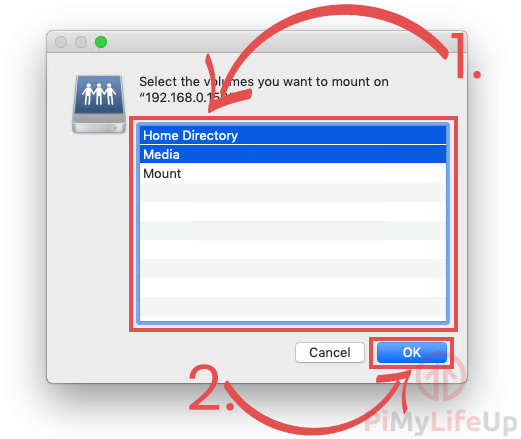 Raspberry Pi AFP - Step 05 - Select Drives