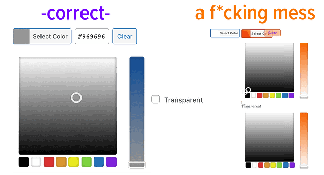 iris color picker issue