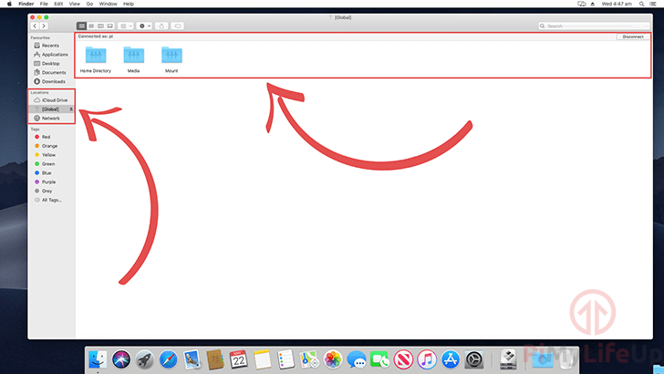 Raspberry Pi AFP - Step 06 - Drives in finder