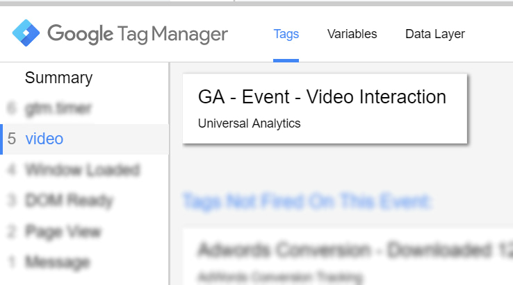 track vimeo player with google tag manager