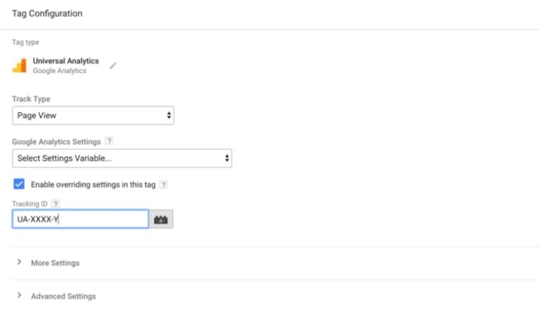 Google Tag Manager Tutorial - Google Analytics tag template